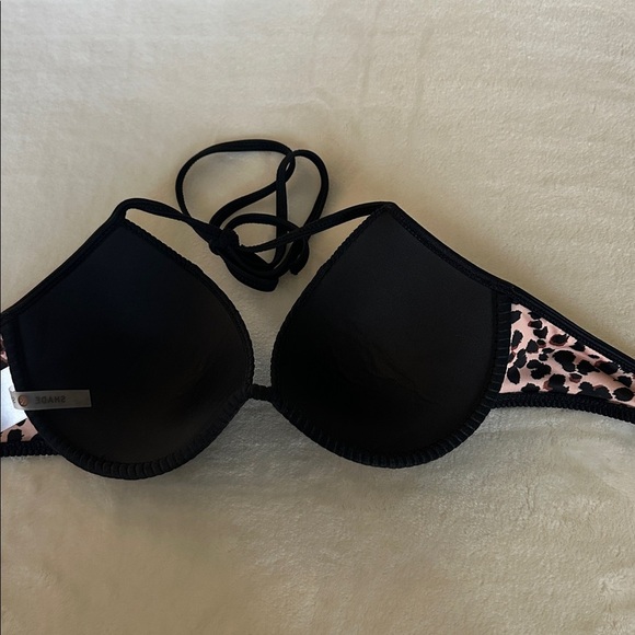 Shade & Shore Black Bikini with Leopard Print - Picture 4 of 8